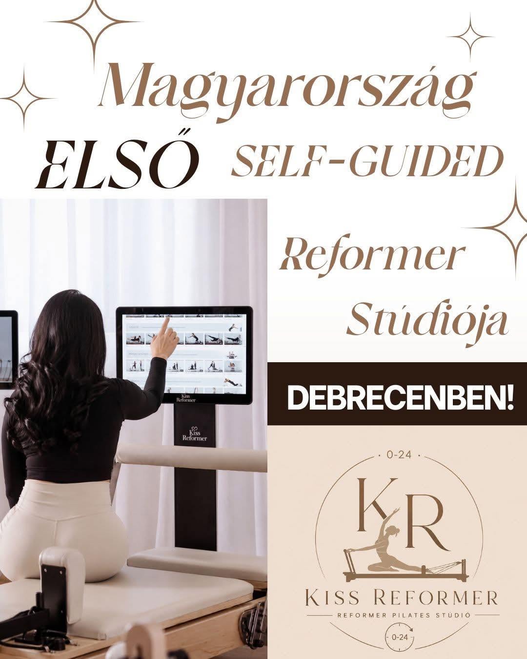 Self-guided edzés érintőképernyővel